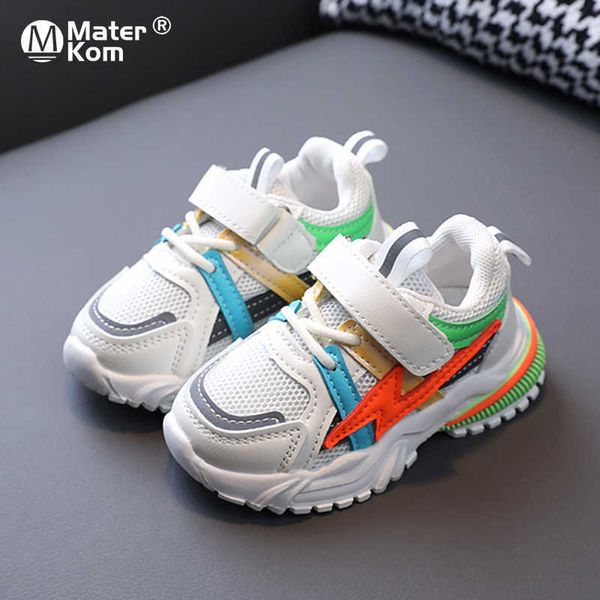 Taglia 21-30 Scarpe casual per bambini per ragazzi Ragazze Sneakers colorate per bambini Maglia traspirante Scarpe sportive per bambini Scarpe per bambini G1025