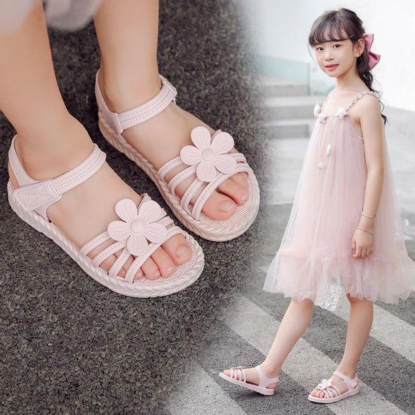 

sandals toddler infant kids baby girls party princess shoes soft bottom children bowknot beach children's 2021, Black;red