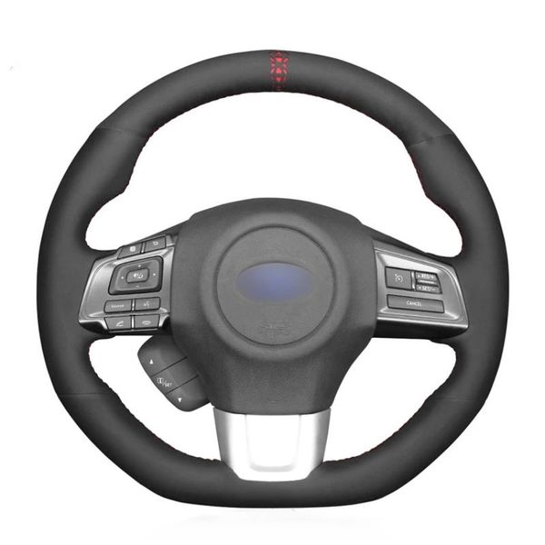 

steering wheel covers hand sew black suede car cover for wrx (sti) levorg 2021