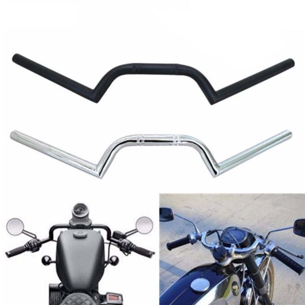 

handlebars universal fit chopper cafe racer cruiser bobber tracker motorcycle handlebar chrome 7/8" 22mm high-rise drag bar