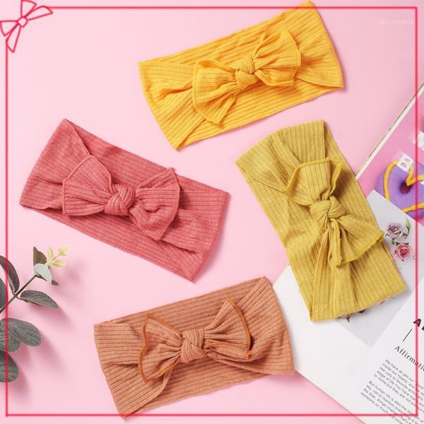 

korea elastic hair bands for baby girls summer thin headwear sweet knit candy colors turban headwrap born accessories1, Slivery;white