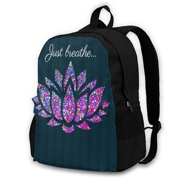 

backpack yoga backpacks funny polyester outdoor woman pattern bags