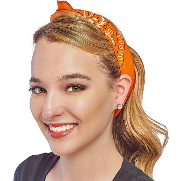 

scarves 18pcs paisley bandanas multi colored set cowboy bandana head scarf double sided printing shawl foulard femme selling 2021, Blue;gray