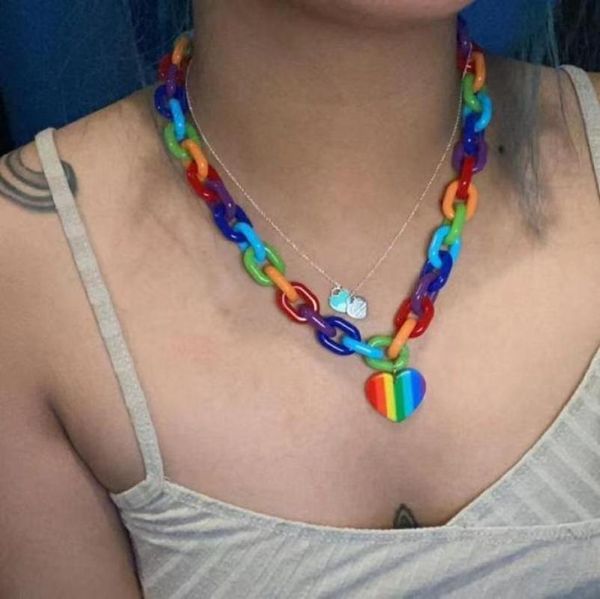 

pendant necklaces y2k colorful mushroom strawberry necklace for women acrylic vintage simple jewelry 90s aesthetic party gift wholesale, Silver