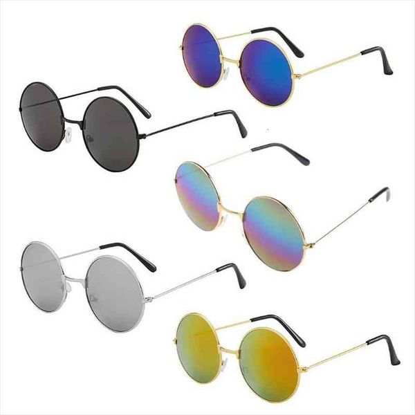 

vintage round sun glasses fashion candy mirror sunglasses uv 400, White;black