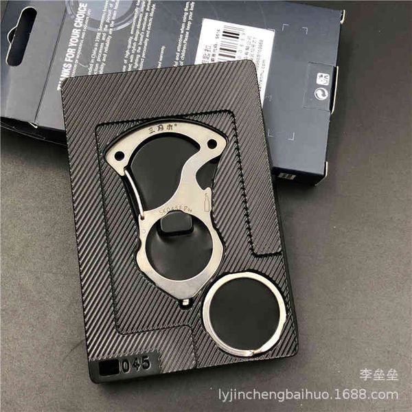 

sk045e stainless steel key chain multifunctional pendant outdoor ring, Silver