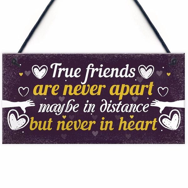 

metal painting meijiafei friendship gifts for christmas birthday women thank you shabby chic plaque keepsake 10" x 5"