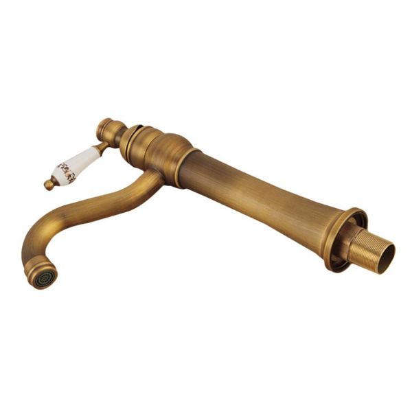 

antique bronze brass gold and cold water kitchen sink rotary basin handle lever mixer tap bathroom faucets