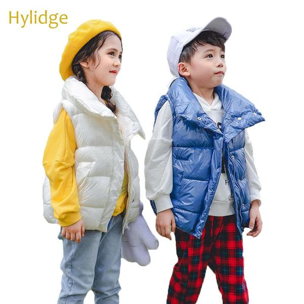 

hylidge winter family matching wear boy girl vest jacket shiny waistcoat stand collar baby outfit children clothes cotton coat, Camo