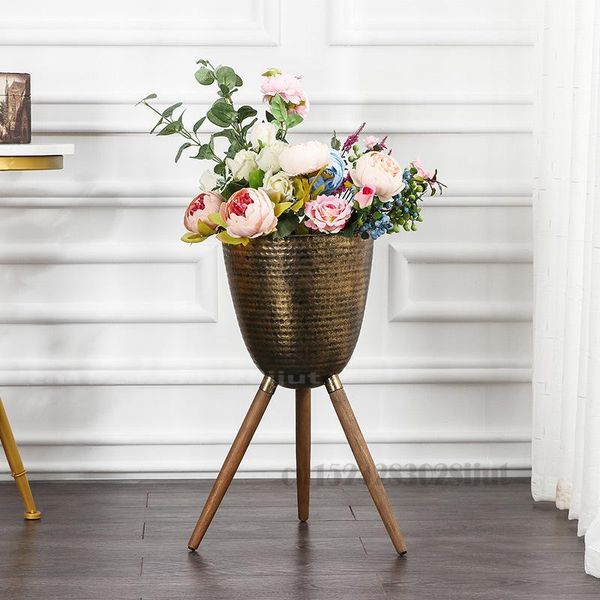 

other home decor nordic iron flowerpot three legged three-dimensional flower rack restaurant coffee shop crafts creative geometric ornaments