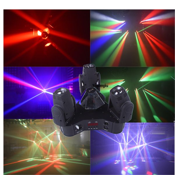 

3x10w moving head led beam light rgbw 4in1 three head 10w rgbw 4in1 led mini moving head beam dmx light