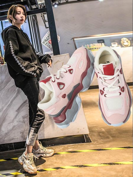 

leisure time women's shoes ventilation tide dress, Black