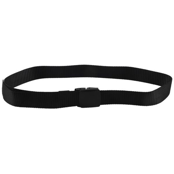 

belts wild men's canvas belt metal plastic automatic buckle, Black;brown