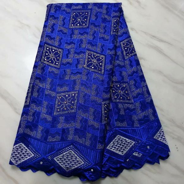 

ribbon latest african george lace fabric beaded royal blue nigerian french wax for wedding party 2021, Pink;blue