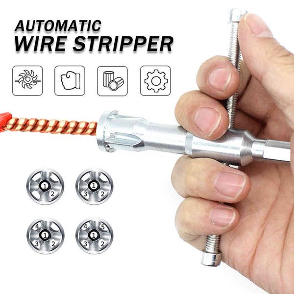 

automatic wire stripper twisted wire tool cable peeling twisting connector electrician stripping artifact connector tools