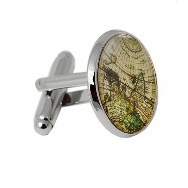 

fashion accessory men's clothing buttons world map cufflinks accessories straight ck138 3osrk, Silver