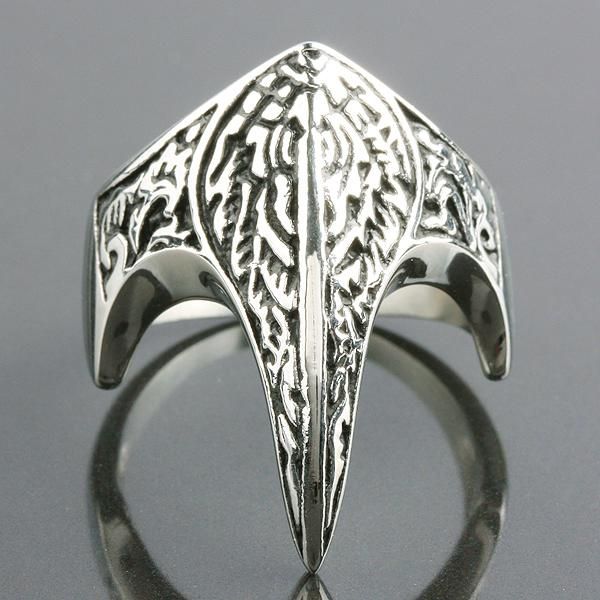 

cluster rings gothic style punk eagle beak stainless steel for men women jewelry fashion, Golden;silver