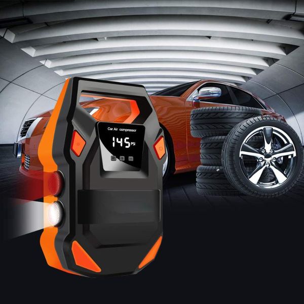 

inflatable pump led digital display car air compressor dc12v 150 psi portable low noise tire electric inflator precision pressure gauge