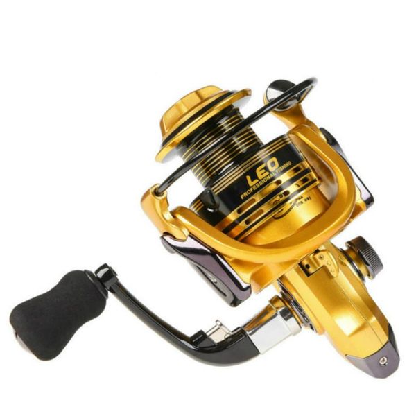 

baitcasting reels gear ratio 5.5:1 gt1000-7000 series saltwater spinning fishing reel metal spool carp coil wheel tackles 13+1bb