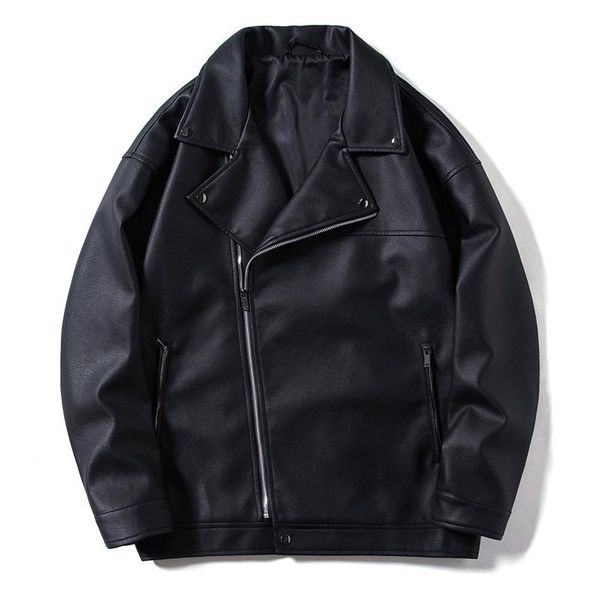 

men's jackets 2021 spring autumn mens pu leather clothing fashion business casual lapel oblique zipper coat male motorcycle fitted jack, Black;brown