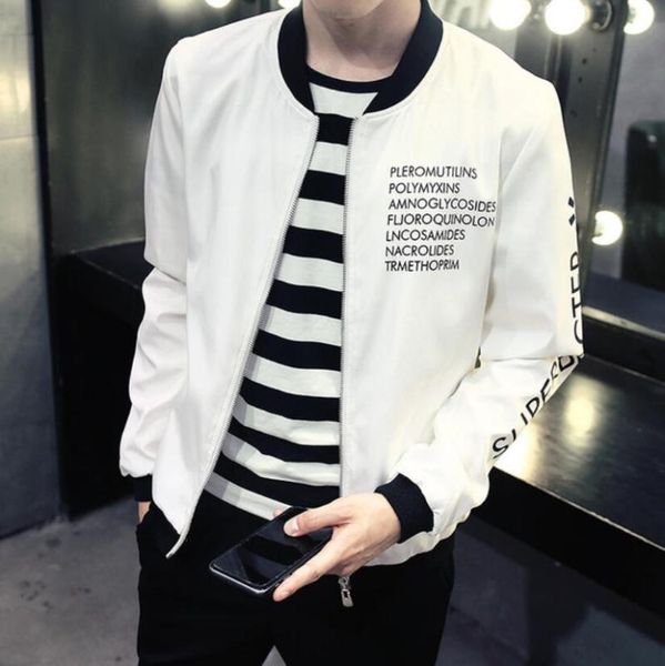 

men's jackets 2021 fashion slim bomber jacket male overcoat men baseball spring autumn casual solid outwear clothing, Black;brown