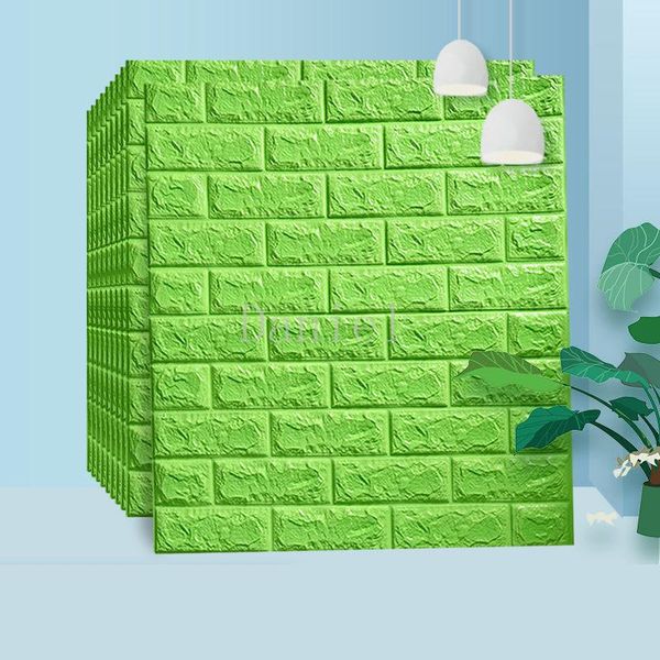 

wallpapers waterproof self-adhesive wallpaper 77*70 cm 3d wall stickers imitation brick bedroom decoration living room tv background decora