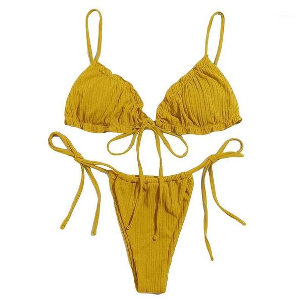 

women's swimwear quanss solid color tanga bikini 2021 summer string for women bathing suit female beach wear 2 piece swimsuit, White;black