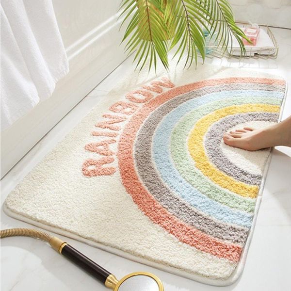 

bath mats home mat for bathroom non slip rugs carpet floor microfiber door kitchen/living room