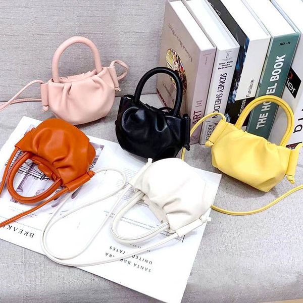 

kids handbags fashion shoulder messenger bag teenage girls bags children accessories women purse mini leather handbag b6802, Black