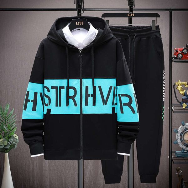 

men's hoodies & sweatshirts jackets 2021 spring sweater korean fashion personality coat loose woolen clothes521q qwk4, Black
