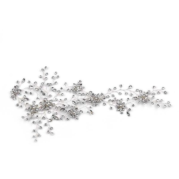 

hair clips & barrettes crystal leaves bride headdress bridal headpiece wedding accessories jewelry bijoux cheveux endq, Golden;silver