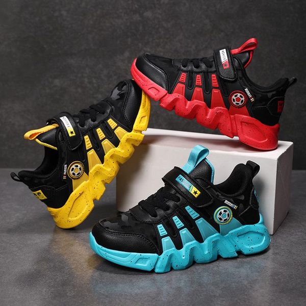 

athletic & outdoor cabl sandalias children's shoes leather sneakers trend kids net red boy daddy sandals running, Black