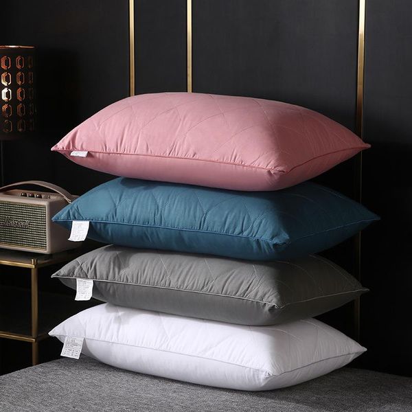 

pillow solid color bedding cotton comfortable sleep cervical quilt cove