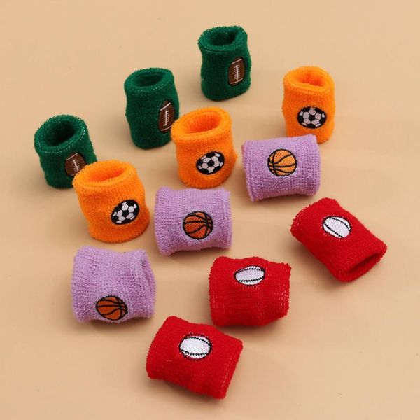 

20pcs sports wristband useful fitness for kids toddlers children wrist support, Black;red