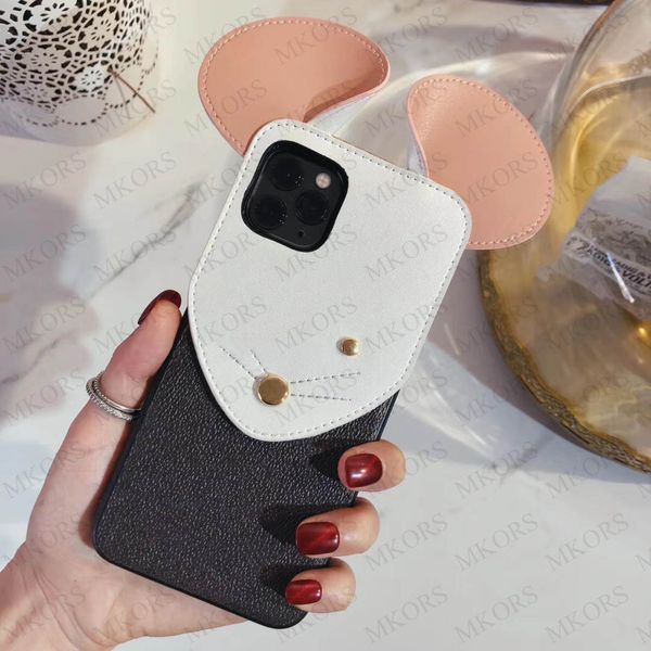 Casi di telaio per gatti alla moda per iPhone 12 Mini 12Pro 11 Pro 11Pro X XS MAX XR 8 8Plus 7 7 7Plus Carino Caso di moda Custodia in pelle Shell Shell Cover