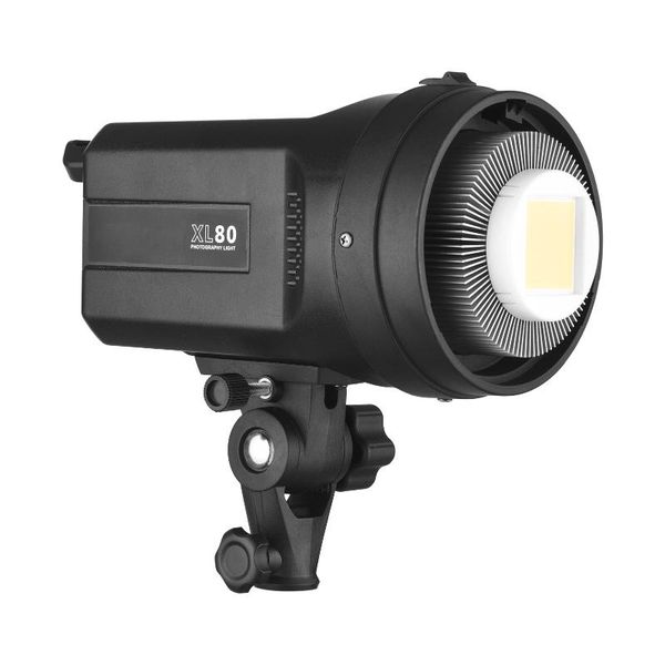 

flash heads 80w studio led continuous video light 5600k brightness adjustable bowens mount for live stream record portrait pography