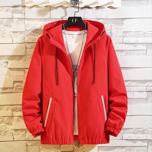 

men's hoodies & sweatshirts 2021 spring jacket coat windproof casual man hooded solid harajuku bomber mens fashion women jackets, Black