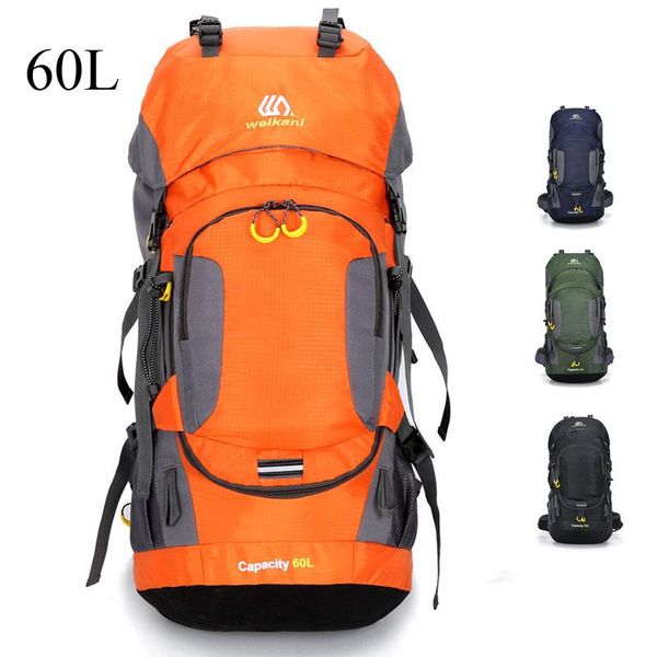 

hiking camping backpack with rain cover outdoor traveling climbing sports bags