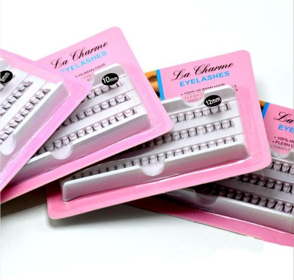 

eyelash extension bundles individual handmade natural 60 clusters makeup human hair grafting fake false eyelashes