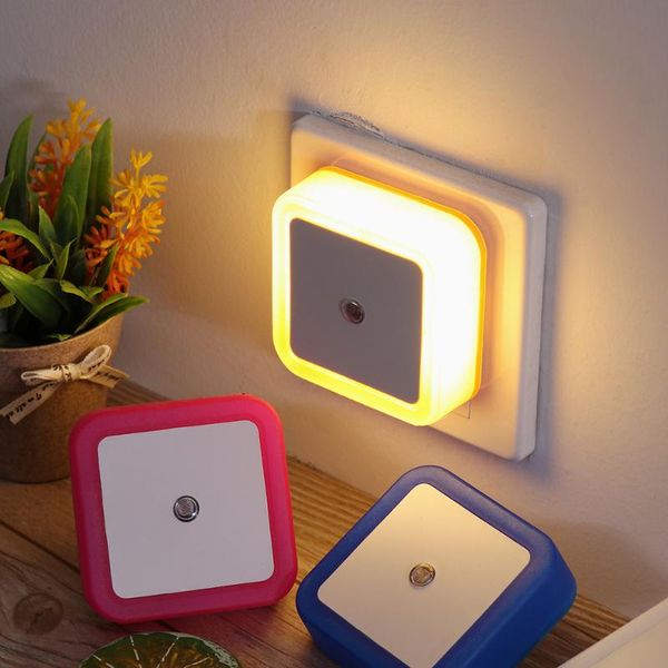 

night lights 1pc 110v-220v led light eu us uk plug novelty mini sensor control nightlight children kids living room bedroom