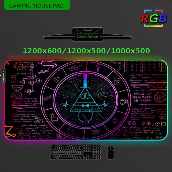 

mouse pads & wrist rests gravity fall gamer desk mause pad mousepad rgb large gamers accessories math backlit mat 1200x600 extended desks an