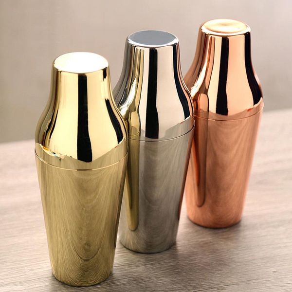 

water bottles 304 stainless steel french two-stage mixer shaker sherk pot bar