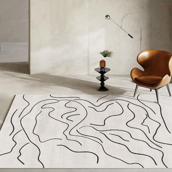

carpets luxury nordic ins living room bedroom carpet modern abstract sofa coffee table blanket machine washable thickening