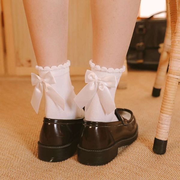 

tie spring autumn version soft sister lovely lace white, Black;white