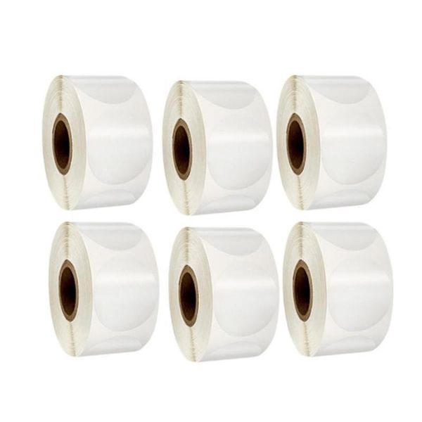 

gift wrap transparent sealing sticker pvc plastic round label handmade package 500pcs per roll 6roll