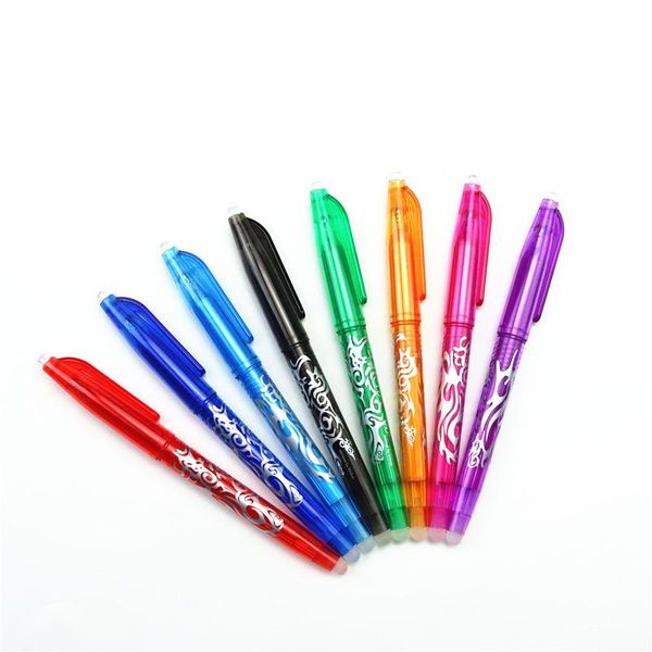 

gel pens 8 colors erasable pen cute student 0.5mm writing office supplies