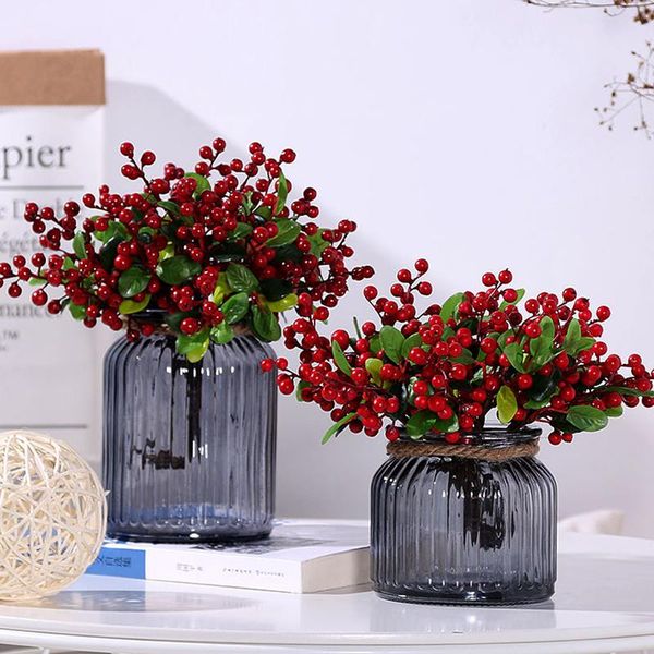 

decorative flowers & wreaths 2021artificial berries christmas small berry foam acacia bean pography decoration wedding home table plant arra