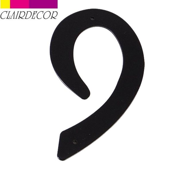 

4" 101mm house number door address digits aluminum nail fixed mailbox sign #0-9 black other hardware