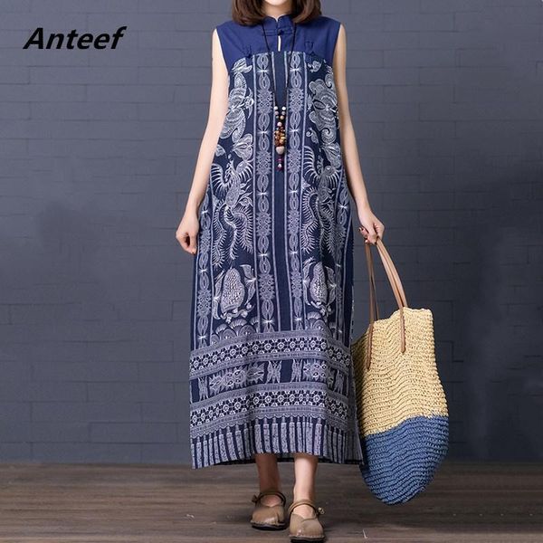 

cotton linen plus size vintage floral women casual loose long summer elegant sun dress clothes 2021 ladies dresses sundress, Black;gray
