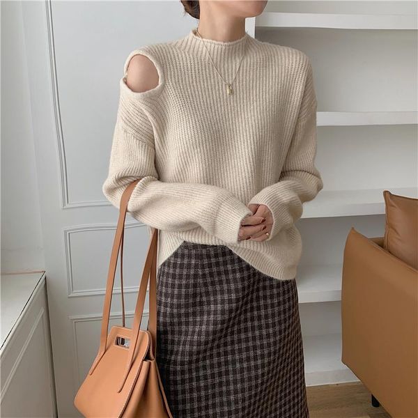 

women's sweaters wholesale 2021 spring autumn winter fashion casual warm nice women sweater woman female olturtleneck pullover bpy9058, White;black